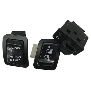 Motorcycle Click Turn Signal Headlight Light Push Button Switch